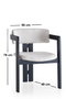 Hanah Home Silla CO-045 Crema y Negro
